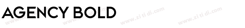 Agency bold字体转换